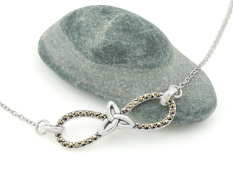 Infinity Necklace with Trinity Knot | Ireland Jewelry