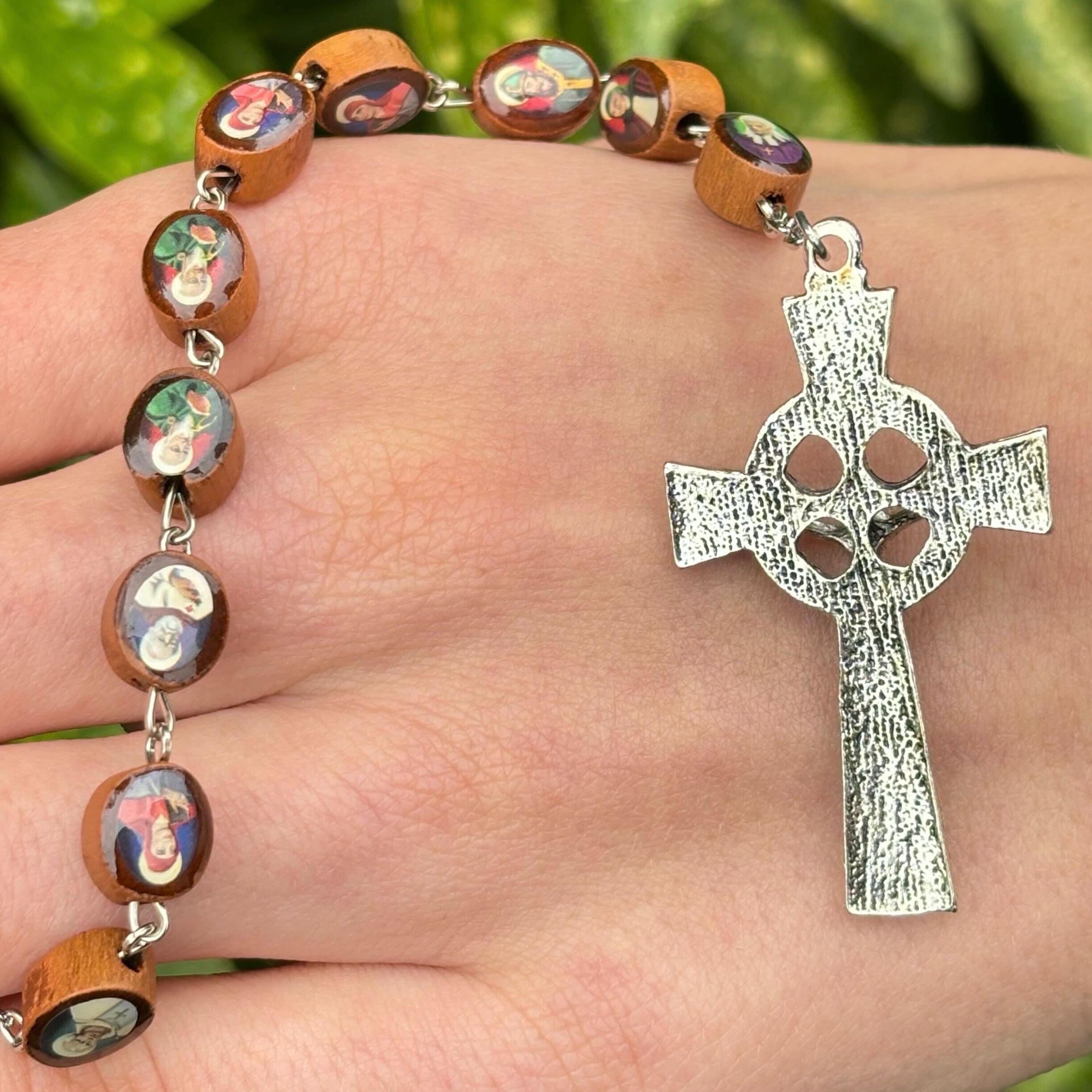 Sirish Keychains Irish Rosary Keychain the Saints of Ireland - Etsy