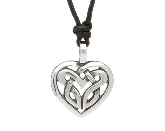 Celtic Knot Heart Choker