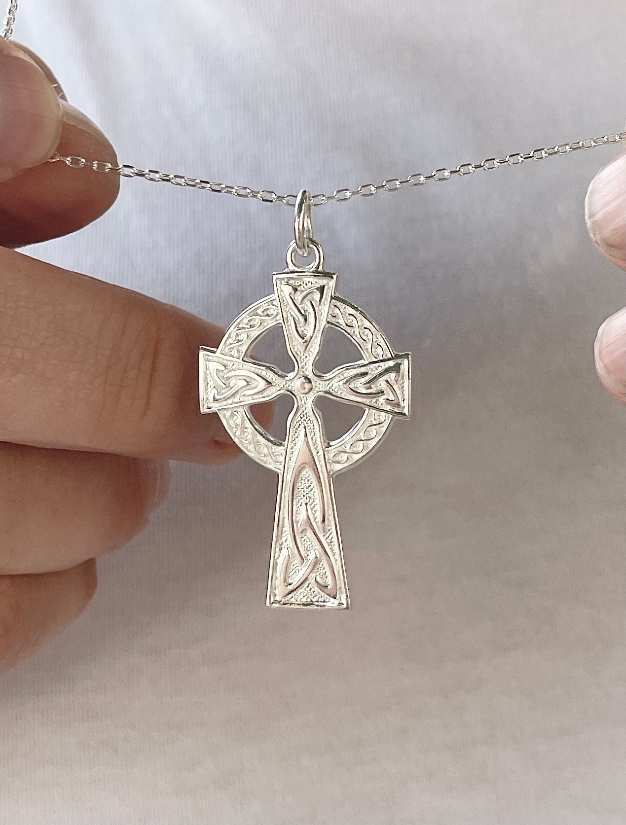 Sterling Silver McHenry Celtic Cross Pendant | Walker Metalsmiths