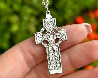 Sterling Silver Celtic Cross of Duleek