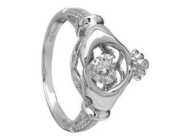 Silver Claddagh Ring woman