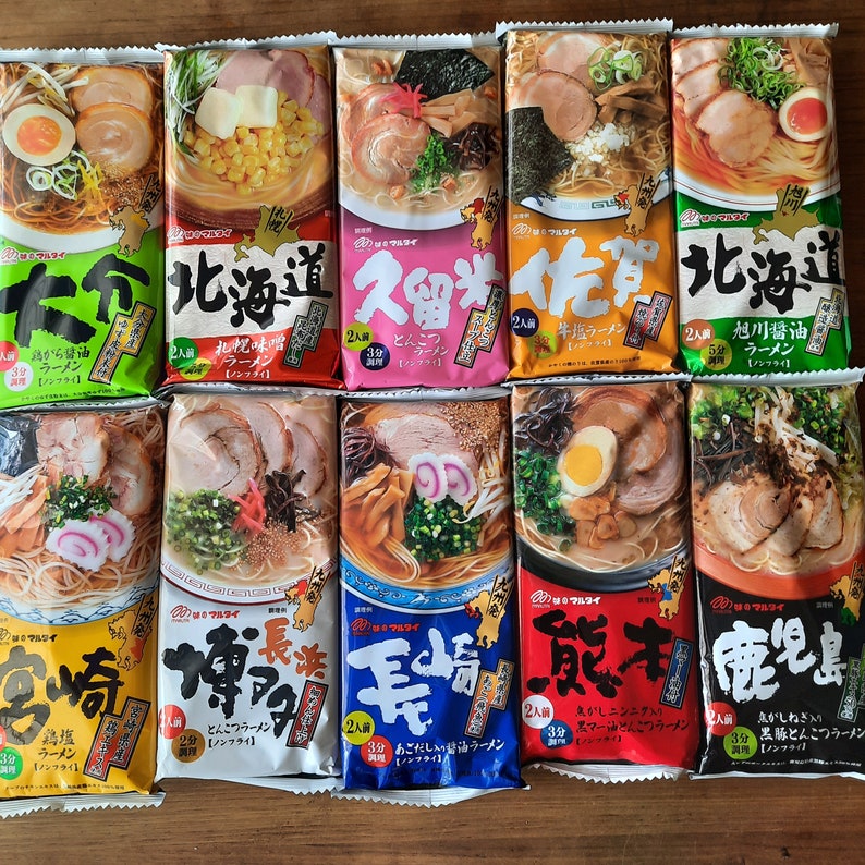Free Shippingjapanese Ramen 3 Packs Assort Set Etsy