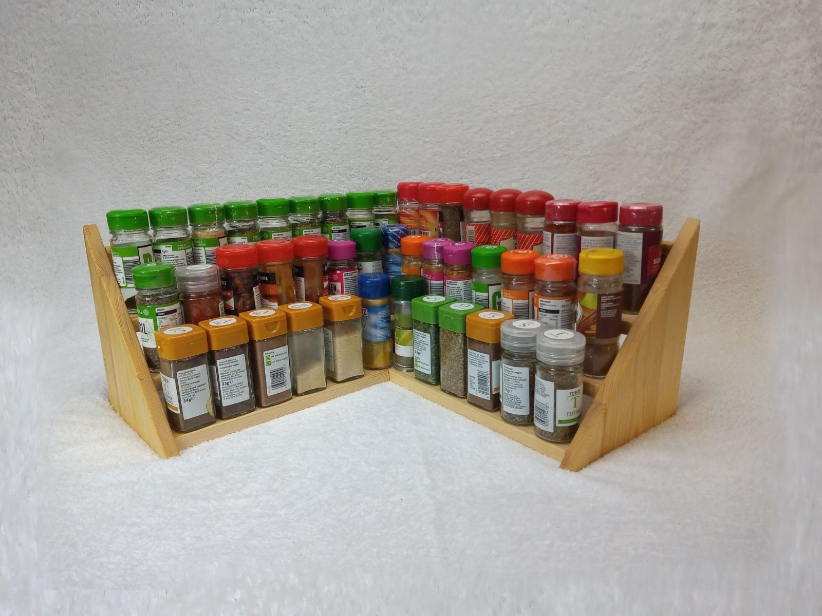 corner spice shelves