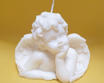 Angel Cherub Chandle . Soy Wax Candle . Home Decor Candle.