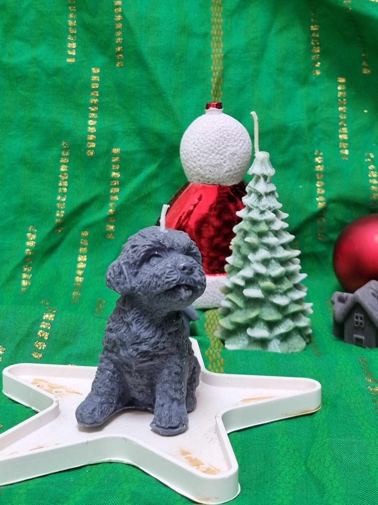 Dog Candle Pug Candle Bear Candle Animal Candle. Soy Wax Candle . Home