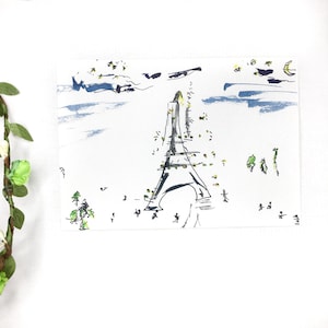 Carte postale - Motif Tour Eiffel