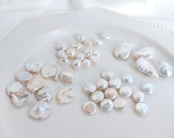 Baroque Pearls, Freshwater Pearls, White Baroque Pearls, Four styles