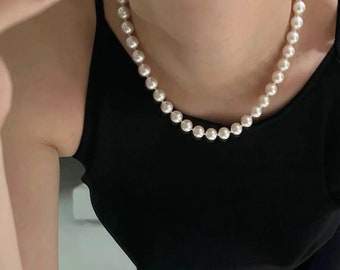 Freshwater Pearl Necklace, Pearl Necklace, Dainty Pearl Necklace, Elegant Pearl Necklace, Natural Pearl Necklace