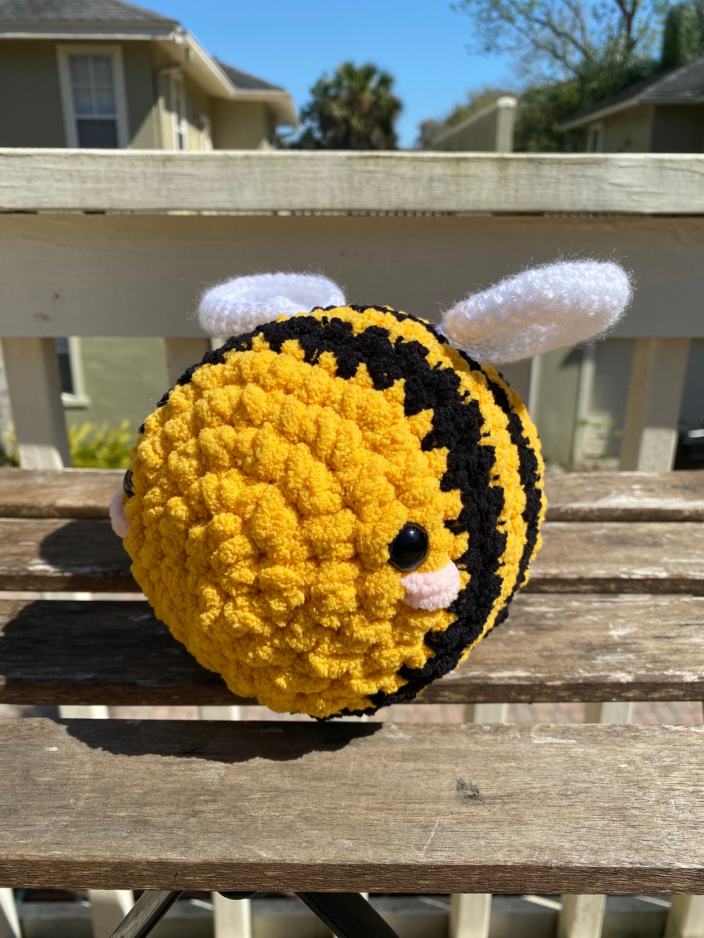 Glitter Bee Plush Etsy