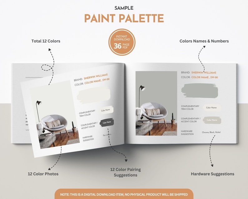 Real Estate Staging Color Palette, Sherwin Williams, Interior Paint ...