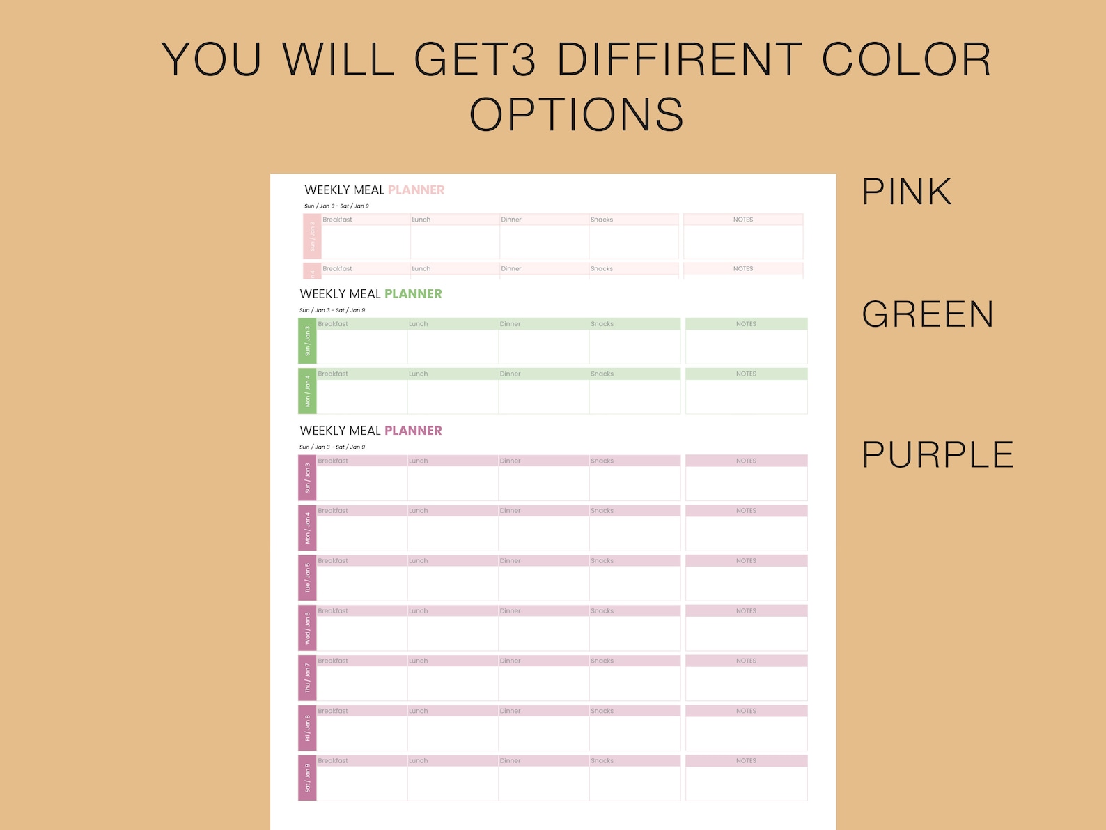 google sheets meal planner google sheets meal planner
