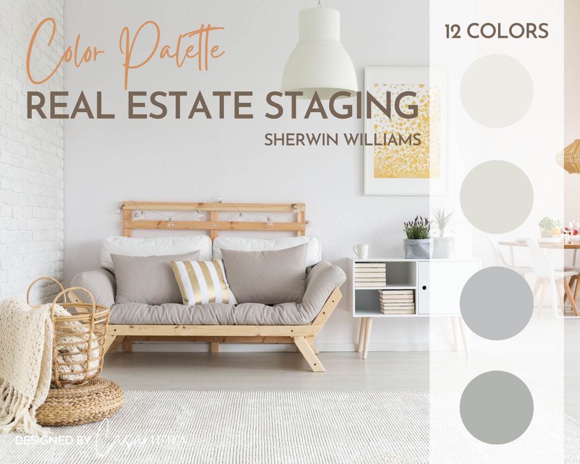 Real Estate Staging Color Palette, Sherwin Williams, Interior Paint ...