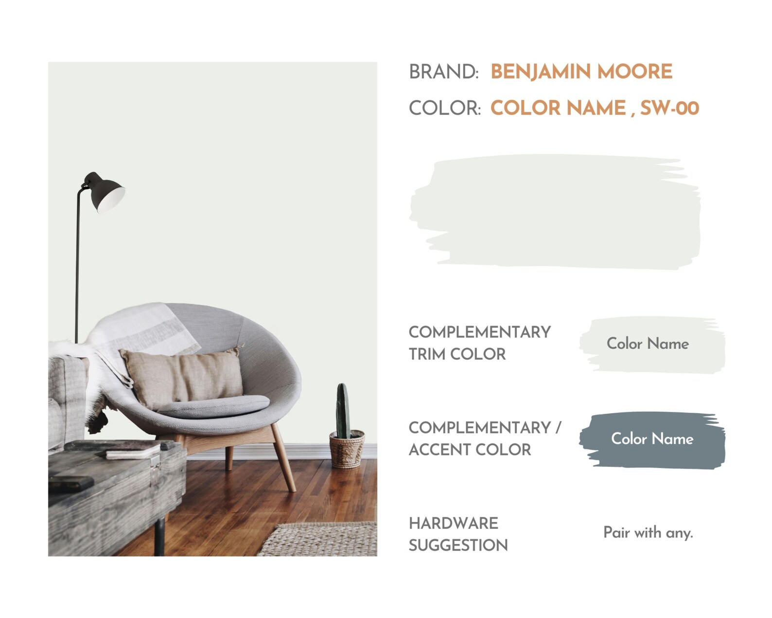 Coastal Paint Color Palette, Benjamin Moore, Interior Paint Palette ...