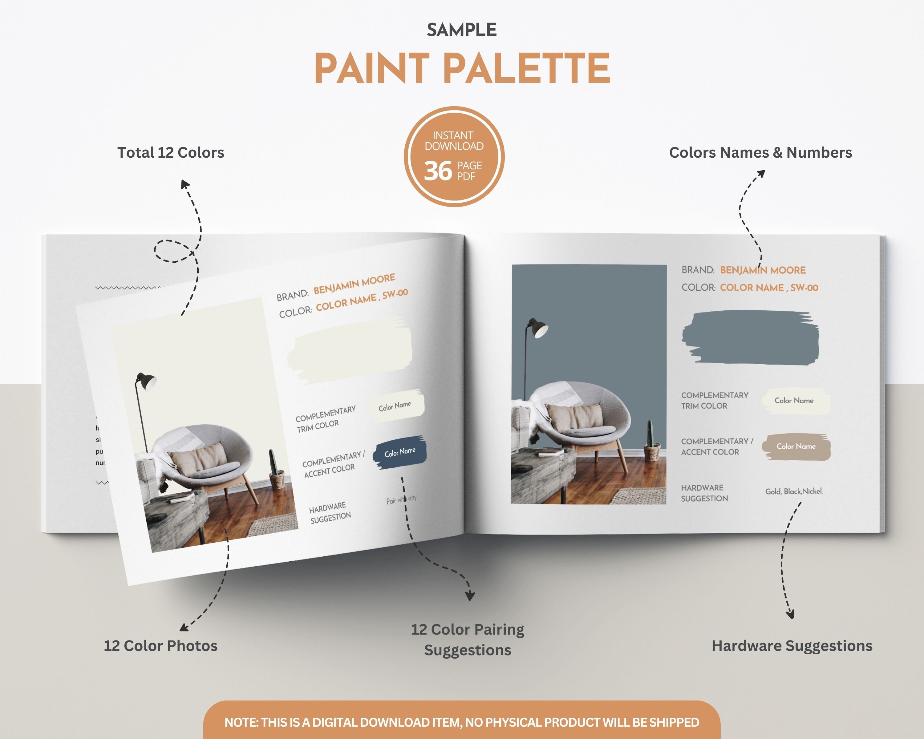 Benjamin Moore - Peach Brandy 112 Colour Sample, image size:3000x2400
