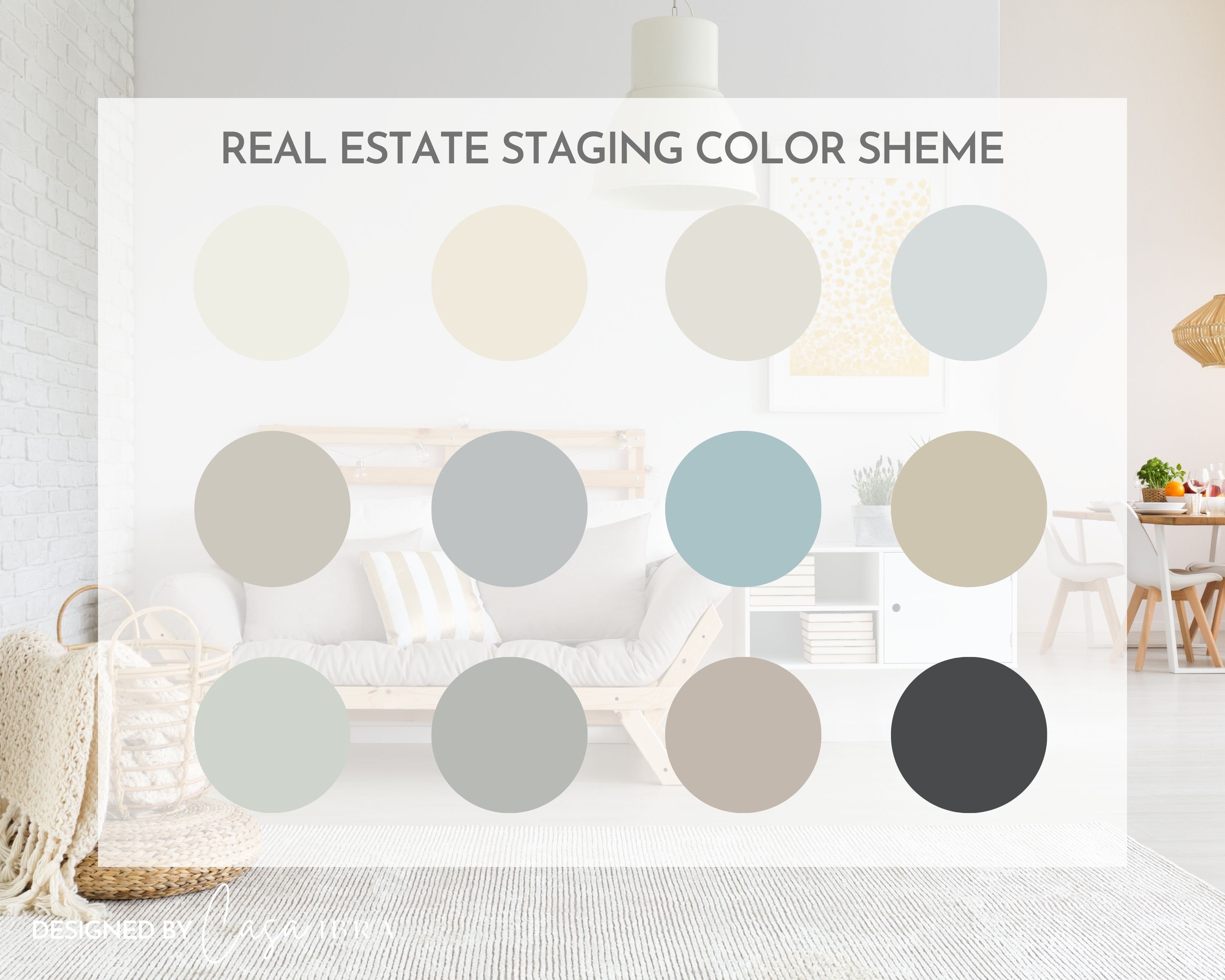 Real Estate Staging Color Palette, Benjamin Moore, Interior Paint ...