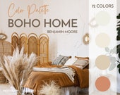 Boho Home Color Palette, Benjamin Moore, Interior Paint Palette, Professional Paint Scheme, Color Selection,Interior Design