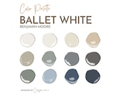 Ballet White Paint Color Palette, Benjamin Moore, Interior Paint Palette, Professional Paint Scheme, Color Selection,Interior Design
