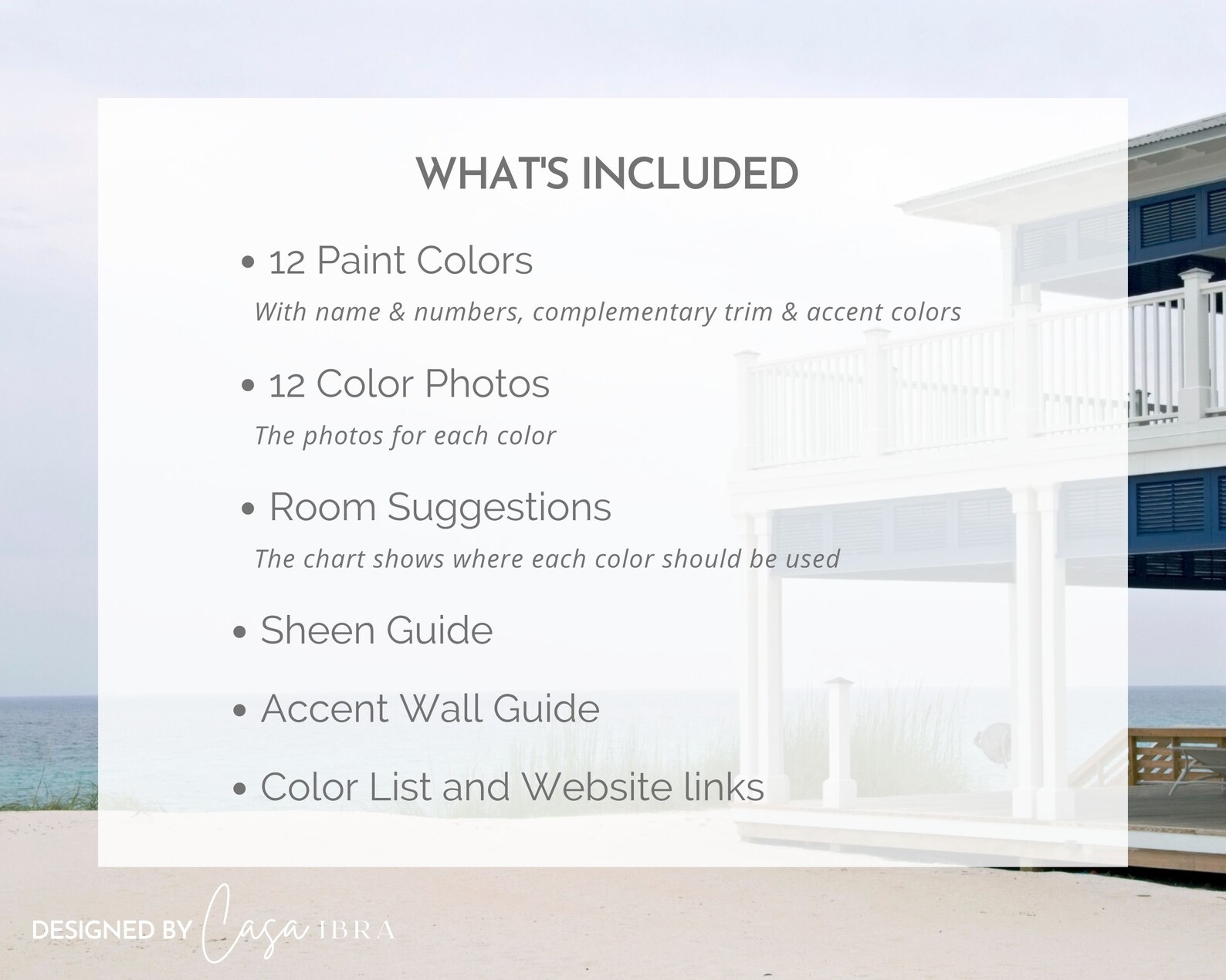 Beach House Paint Color Palette, Benjamin Moore, Interior Paint Palette ...