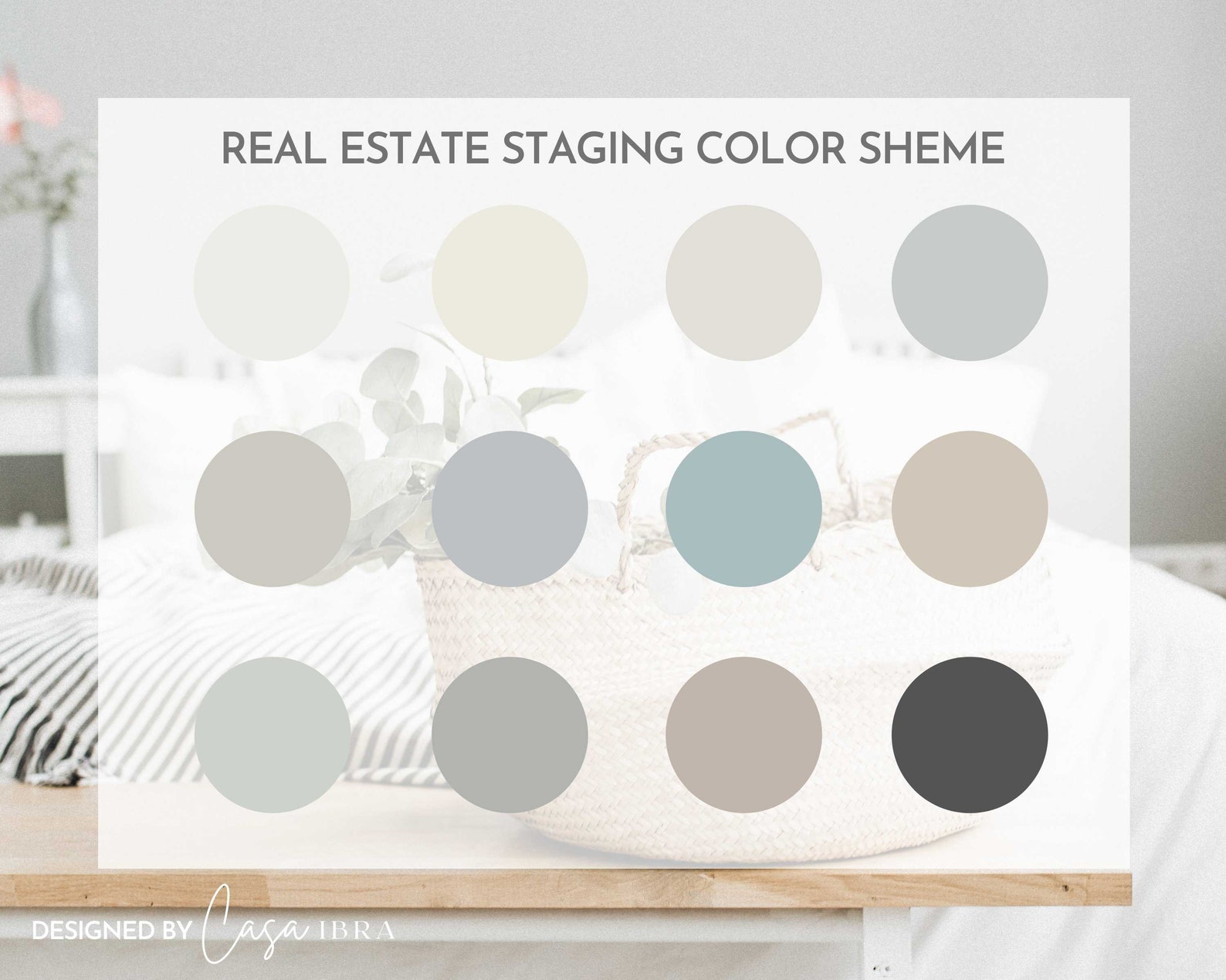 Real Estate Staging Color Palette Sherwin Williams Interior Etsy