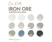 Iron Ore Paint Color Palette, Sherwin Williams, Interior Paint Palette, Professional Paint Scheme, Color Selection,Interior Design
