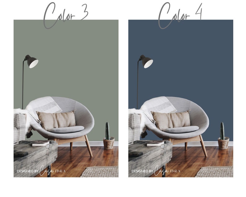 Smoke Paint Color Palette Benjamin Moore Interior Paint Etsy