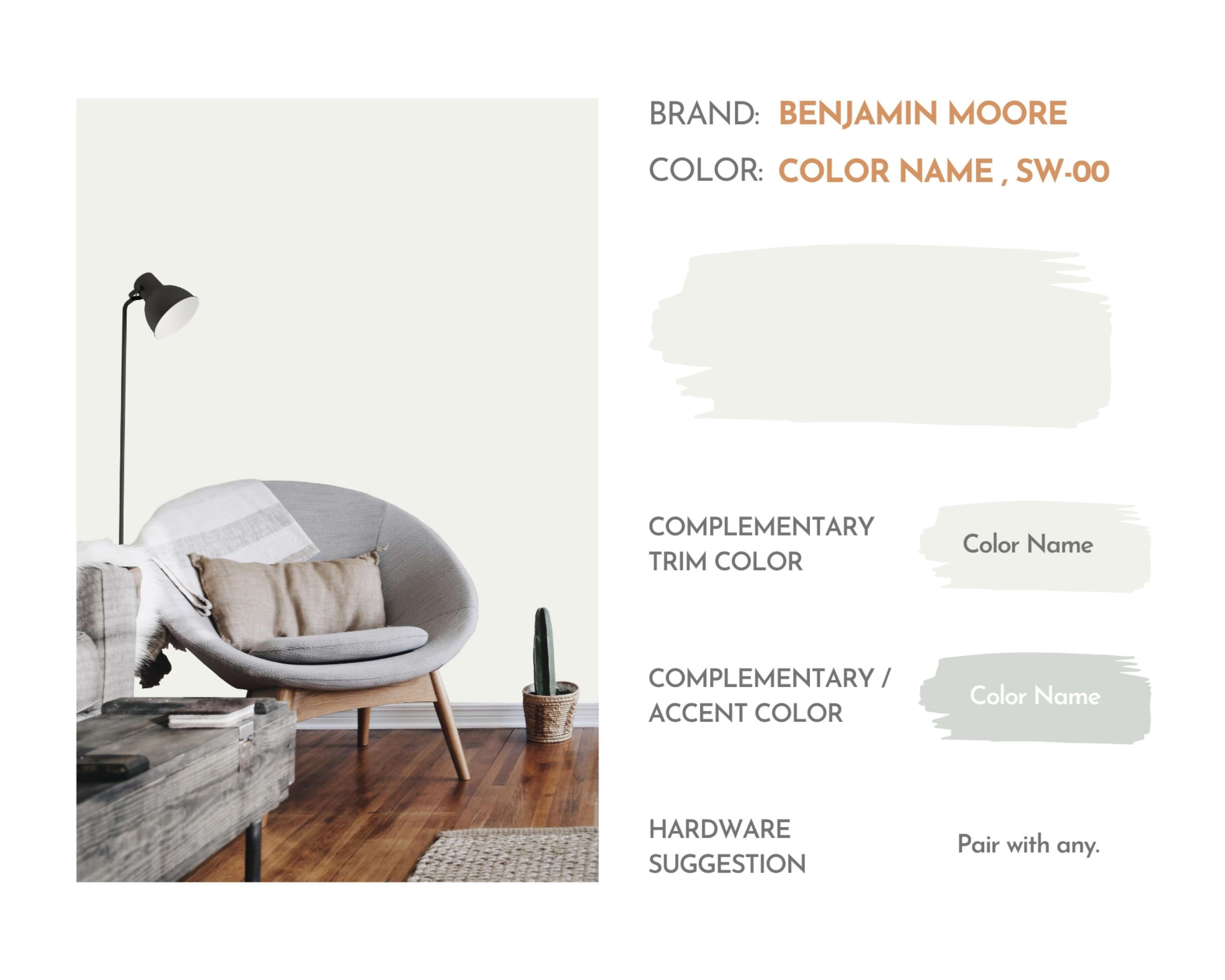 Edgecomb Gray Paint Color Palette, Benjamin Moore, Interior Paint ...