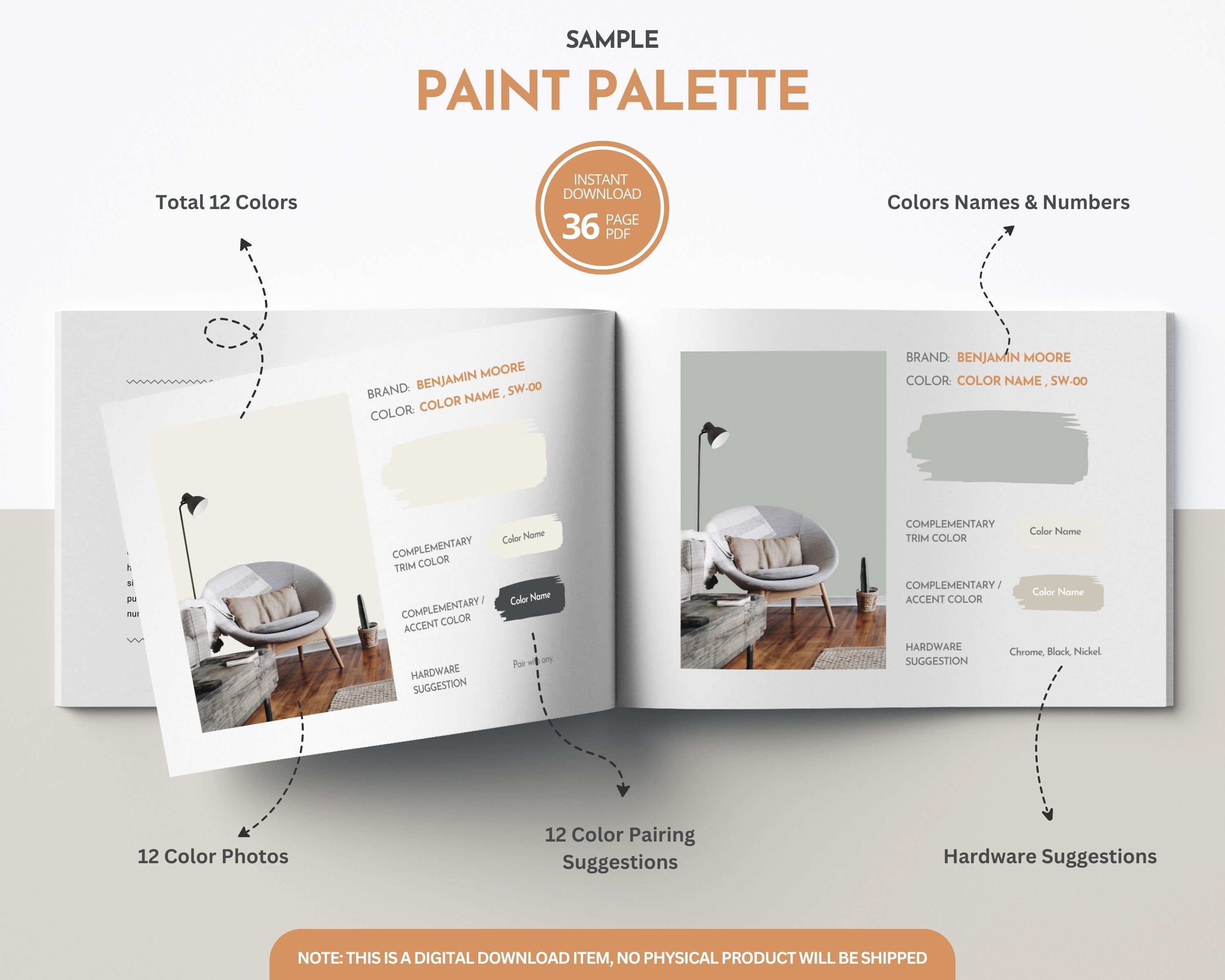 Real Estate Staging Color Palette, Benjamin Moore, Interior Paint ...