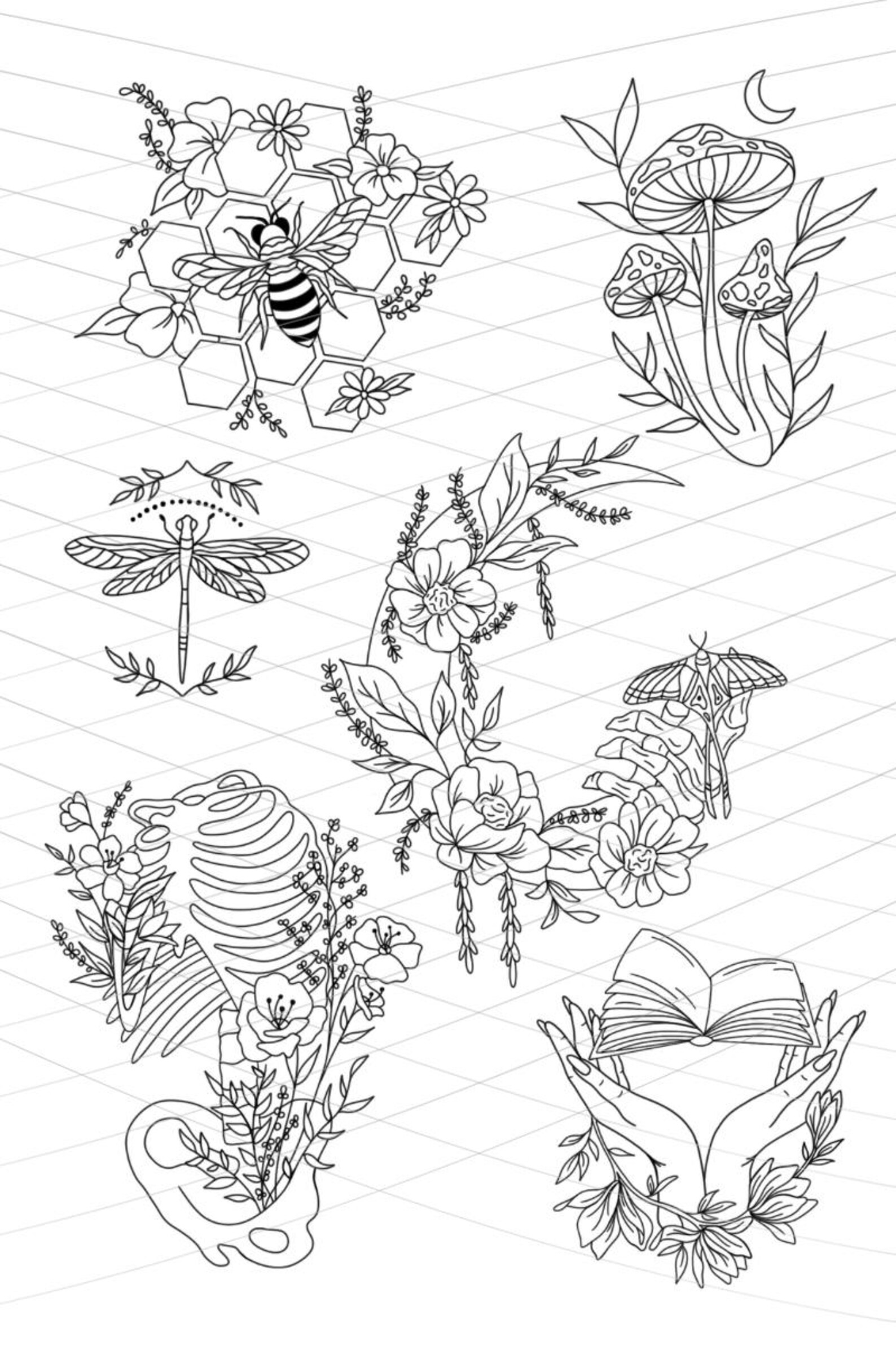 Whimsical Skeleton File Set SVG/PNG - Etsy