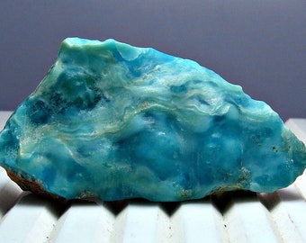 Collectible Blue Aragonite Specimen - Terminated Crystal Cluster - Helmand Afghanistan- 22 Grams Blue Argonite Crystal