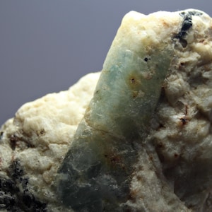 105 Grams Huge Water Eater Blue Aquamarine Crystal On Matrix Specimen From The Mines Of Skardu Pakistan - Raw Aquamarine Crystal Specimen