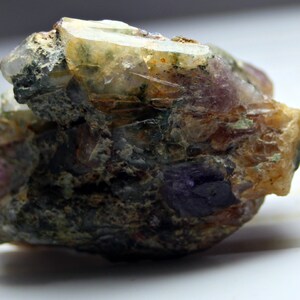 Unidentified Mix Crystals Bunch Specimen For Collectors Unique 120.0 Ct Amethyst Quartz Mix from Afghanistan Best Decor For Room image 2