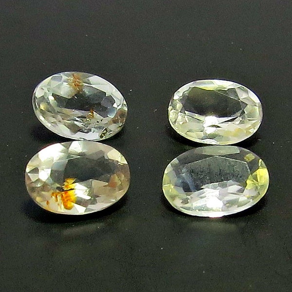 Lote de piedras preciosas con corte de cuarzo de diamante transparente, muy atractivo y limpio para los ojos, de 3,20 quilates, anillos, pendientes y pulseras de cuarzo sin tratar