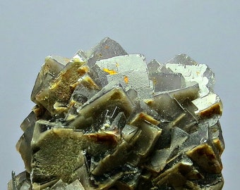 Rare 54 Grams Gray Color Cubic Fluorite Crystal Specimen from Pakistan - Cubic Fluorite, Fluorite Crystal, Fluorite Display Crystals