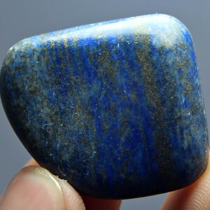 73.0 Beautiful Eye Catching lapis Lazuli Tumble Stone For Pockets - Rare Pocket Lapis Lazuli Tumble Stone For Collectors