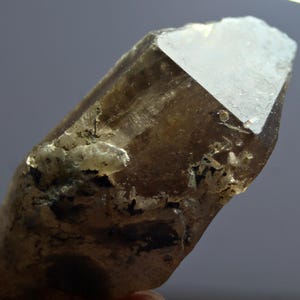 123.0 CT Rare Double Terminated Pointed Smokey Quartz  Crystal Specimen - A Must-Have for Crystal Collectors - Black Smokey Quartz