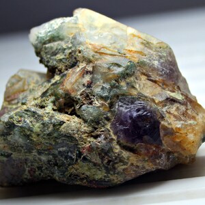 Unidentified Mix Crystals Bunch Specimen For Collectors Unique 120.0 Ct Amethyst Quartz Mix from Afghanistan Best Decor For Room image 4