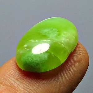 Unique Oval-Shaped Grossular Garnet - Gorgeous Green Color - Ideal for One-of-a-Kind Rings and Pendant Designs