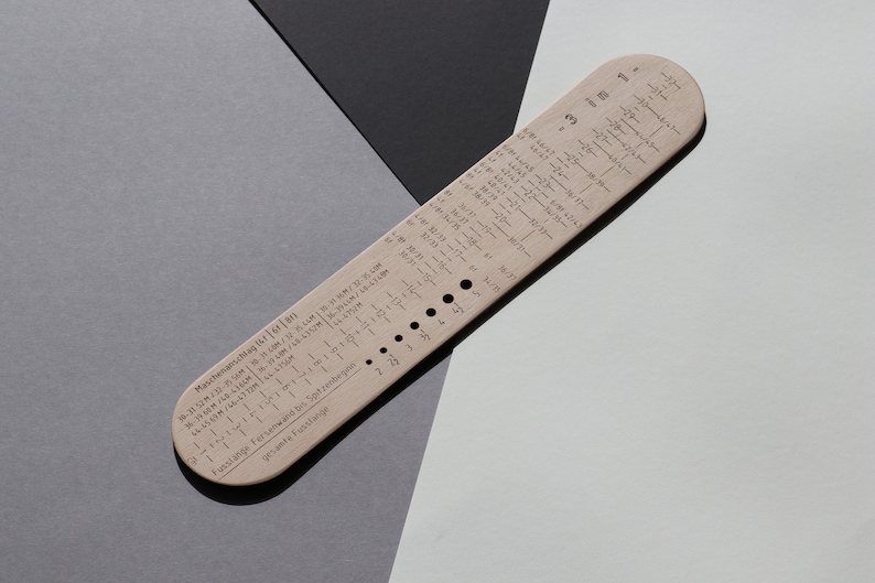 DEUTSCH Sockenlineal 3in1, DEUTSCH, Sock Gauge, Sockenbrett