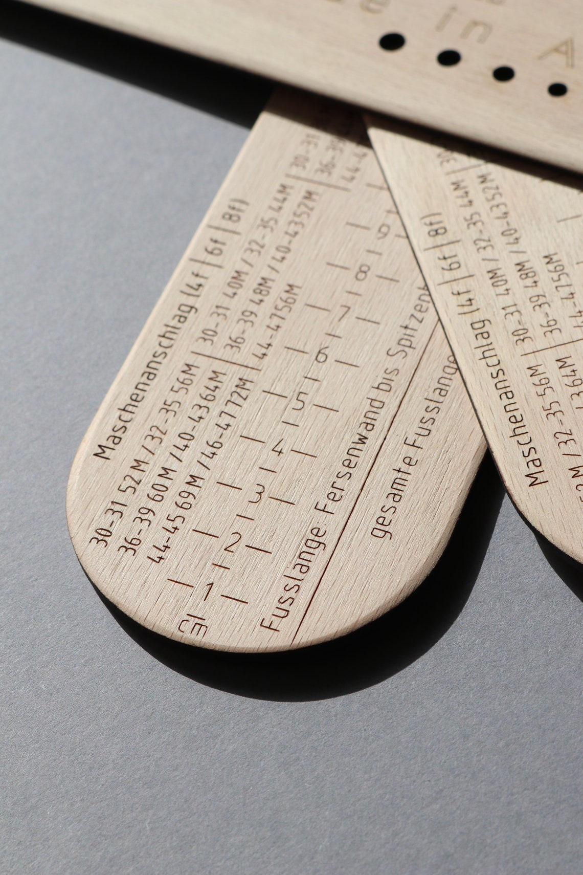 DEUTSCH Sockenlineal 3in1, DEUTSCH, Sock Gauge, Sockenbrett