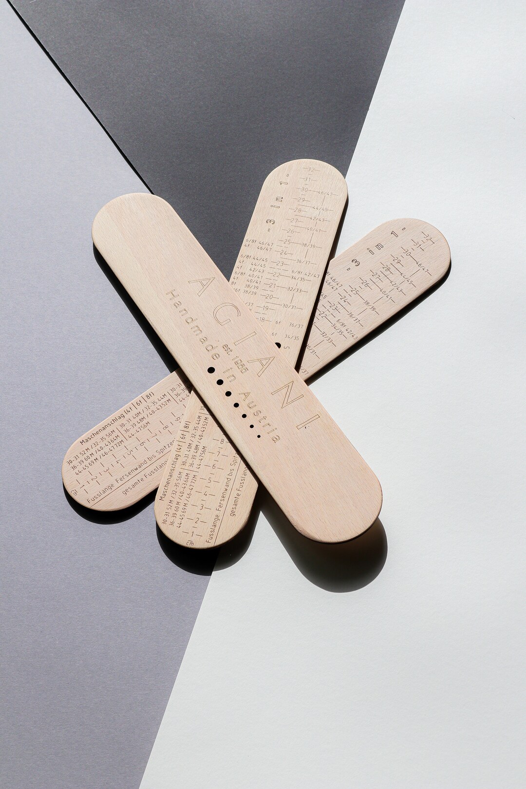 DEUTSCH Sockenlineal 3in1, DEUTSCH, Sock Gauge, Sockenbrett