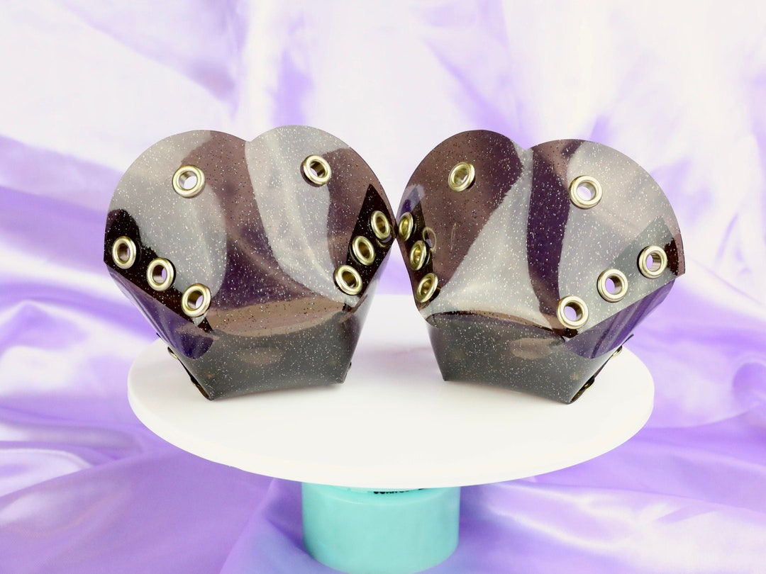 CUSTOM Black Jelly Glitter Roller Skate Toe Guards/caps Etsy