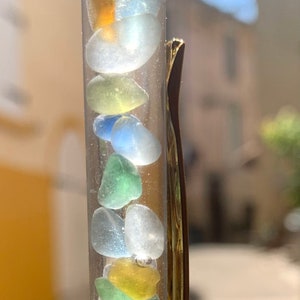 Spanish Sea Glass pen, Various Colour Sea Glass