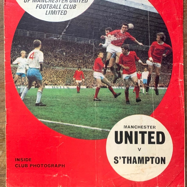 Manchester United Programmes, Late 1960’s / Early 70’s