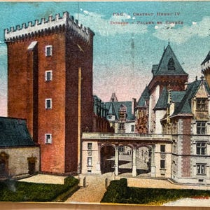 Cartes postales de Pau en noir et blanc et en couleur du début des années 1900.