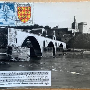 Cartoline di Avignone in bianco e nero e a colori degli anni '50.