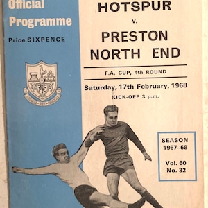 Tottenham Hotspur Home Programmes, 1968-69