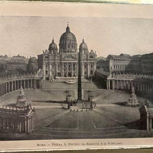 Foto di Roma in formato cartolina degli anni '10