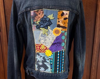 Patchwork Jeansjacka