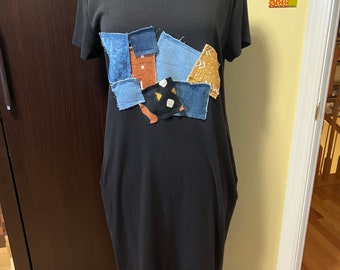 Upcycled Knit Patchwork Dress